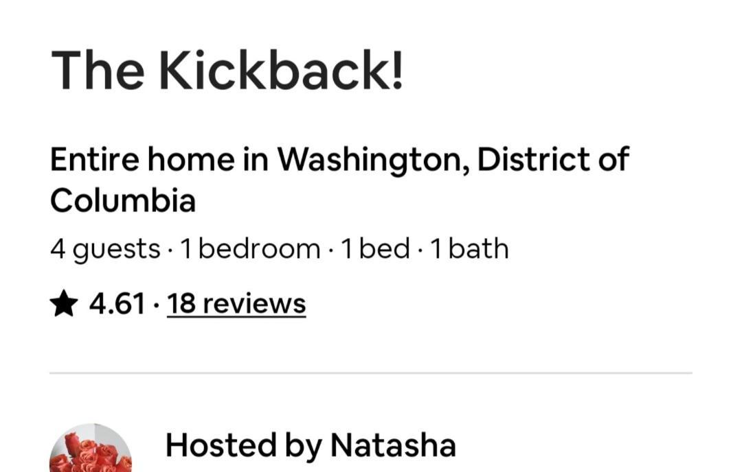 The Kickback! Apartment Washington Exterior photo